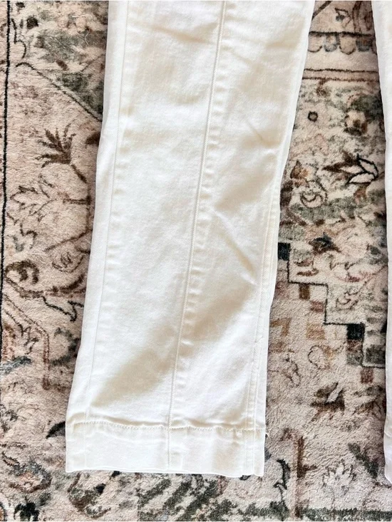 PILCRO White Straight Leg Trouser Pants- Size 27/28 - Picture 2 of 9